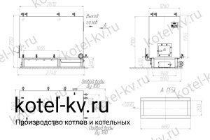 Чертеж котла КВ-0.9 РПК