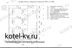 Чертежи газовой блочной котельной 7 МВт без ГВС